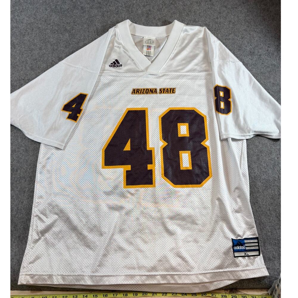 Adidas Arizona State Sun Devils Football Mesh Jersey Men XL White 48 NCAA Sports